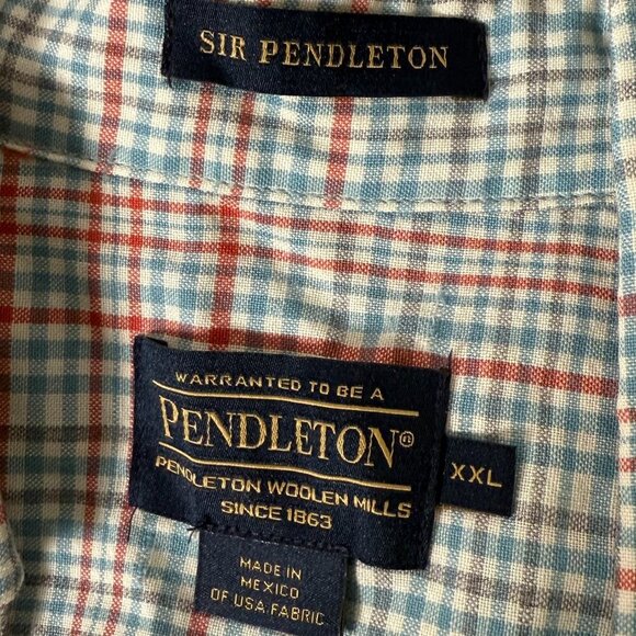 Pendleton Sir Pendleton 1965 Inspired Archives Long Sleeve Button Down Sz XXL - Picture 2 of 8